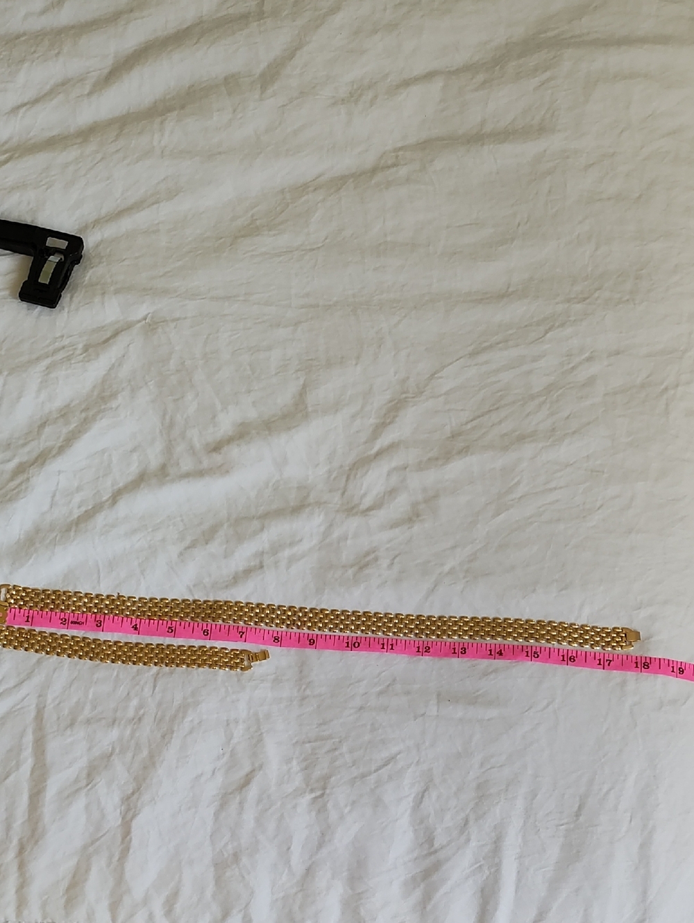 Gold Tone Chunky Chain Necklace and Bracelet Set